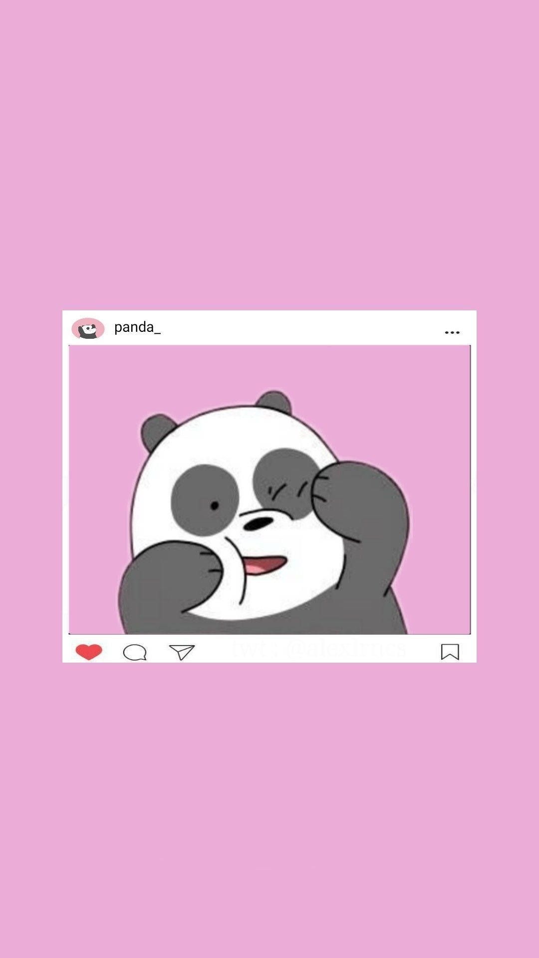Download Instagram Panda We Bare Bears Wallpaper