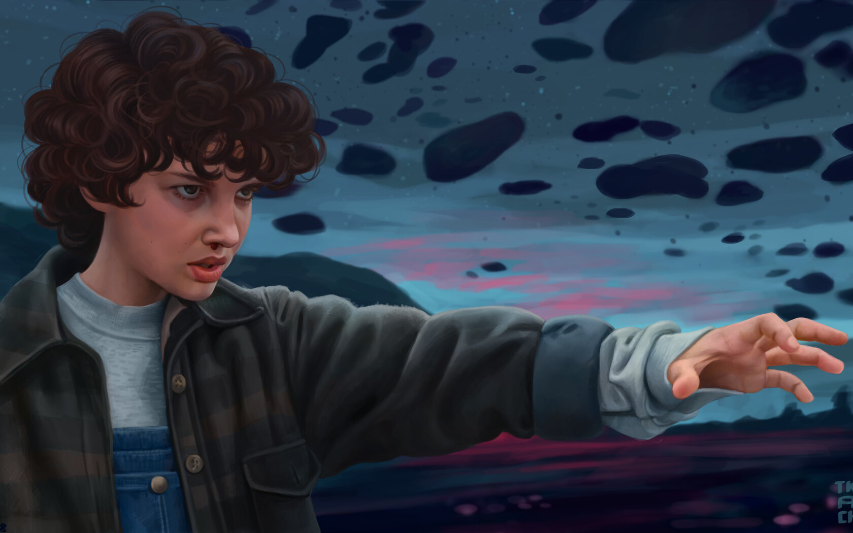 Stranger Things Eleven Artwork 1680x1050 Resolution HD 4k Wallpaper, Image, Background, Photo and Picture