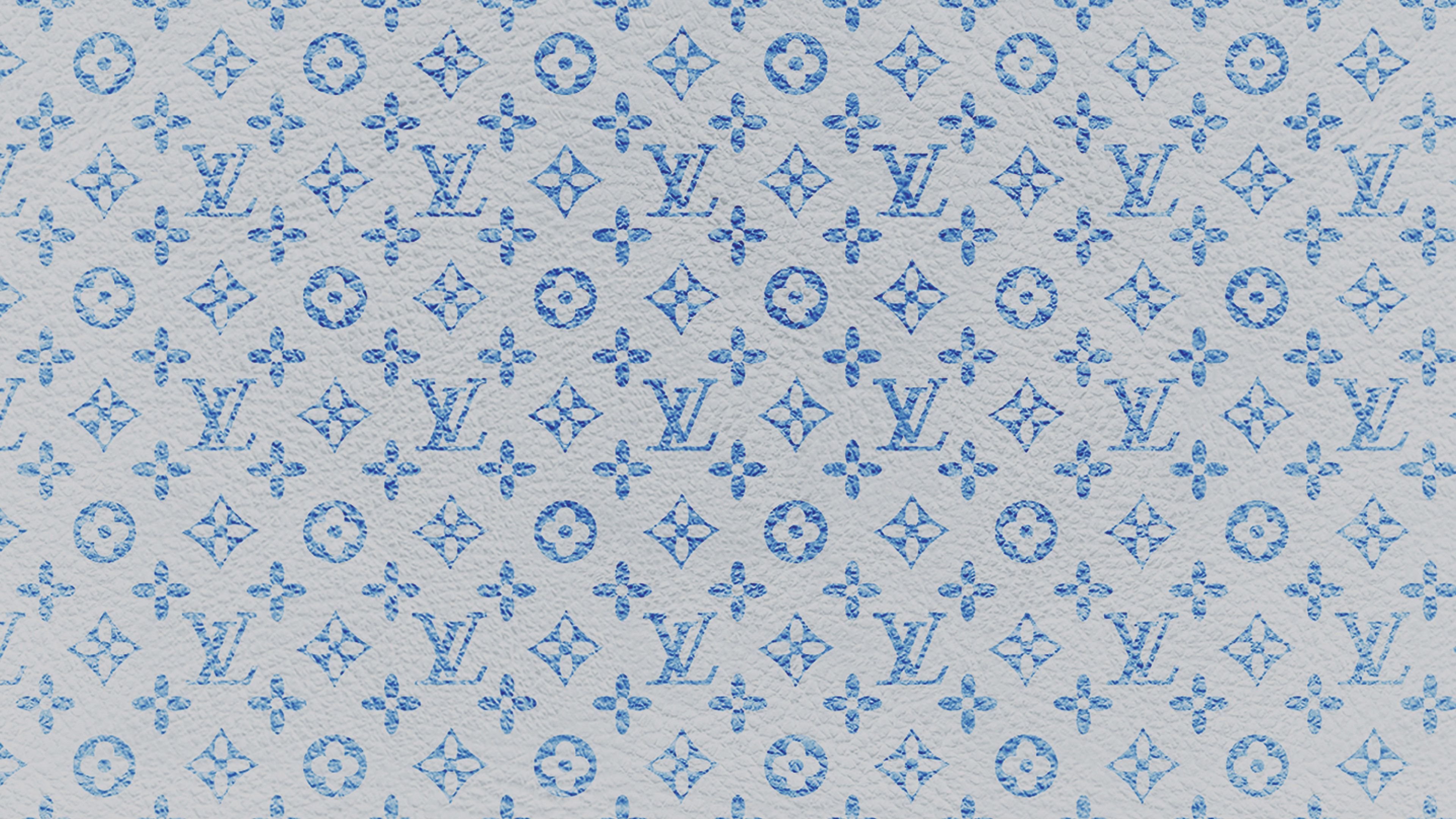 A blue and white Louis Vuitton pattern - Louis Vuitton