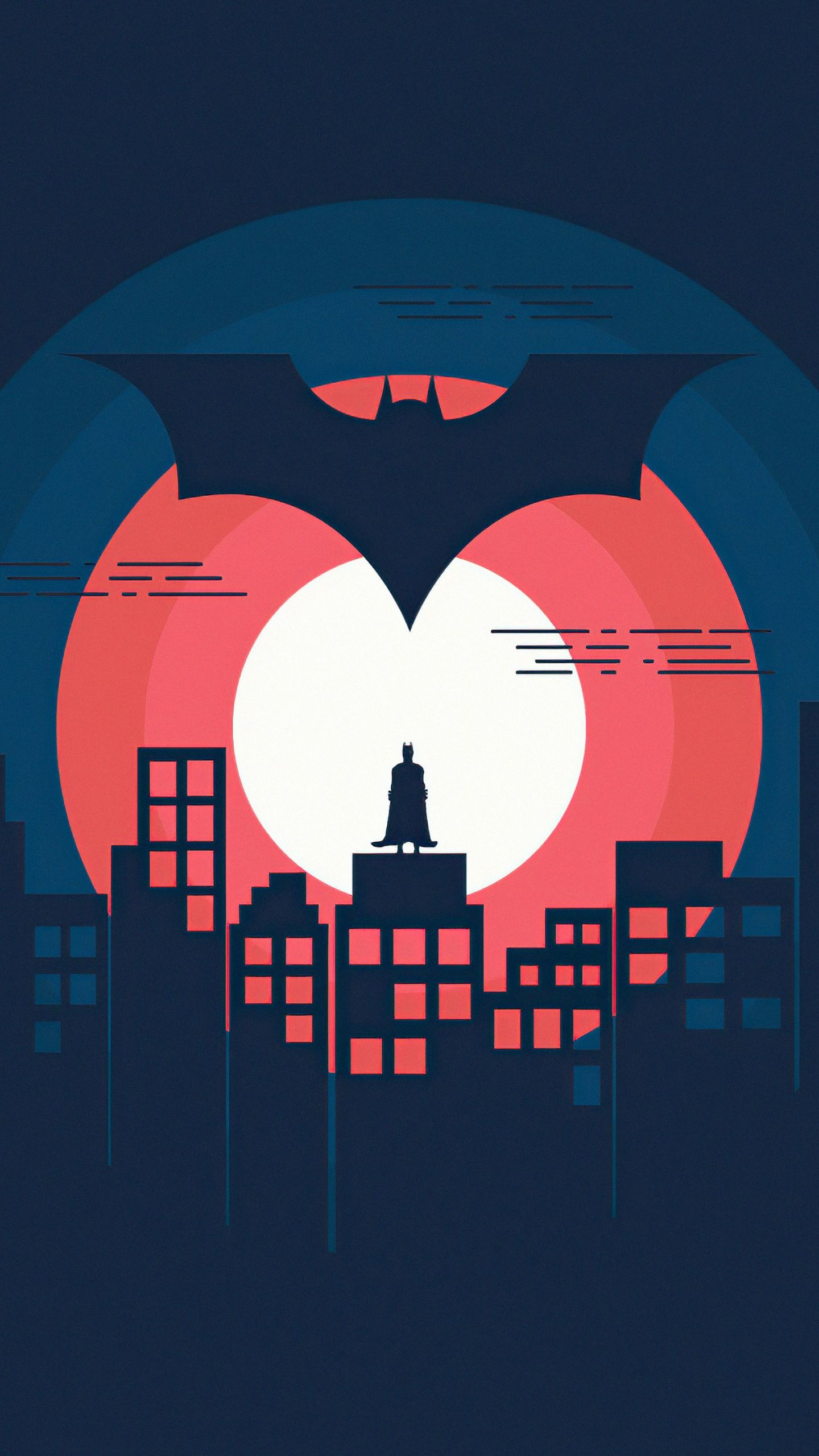 IPhone wallpaper of batman standing on a building - Batman