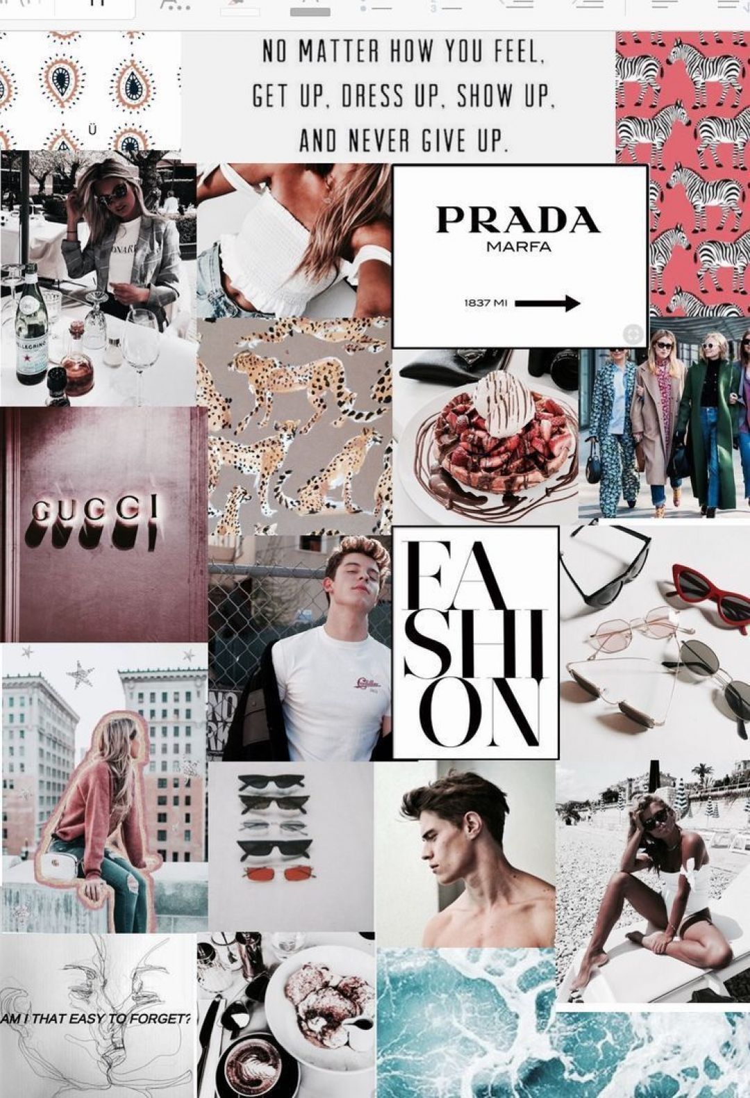 A collage of fashion and advertising images - Fashion