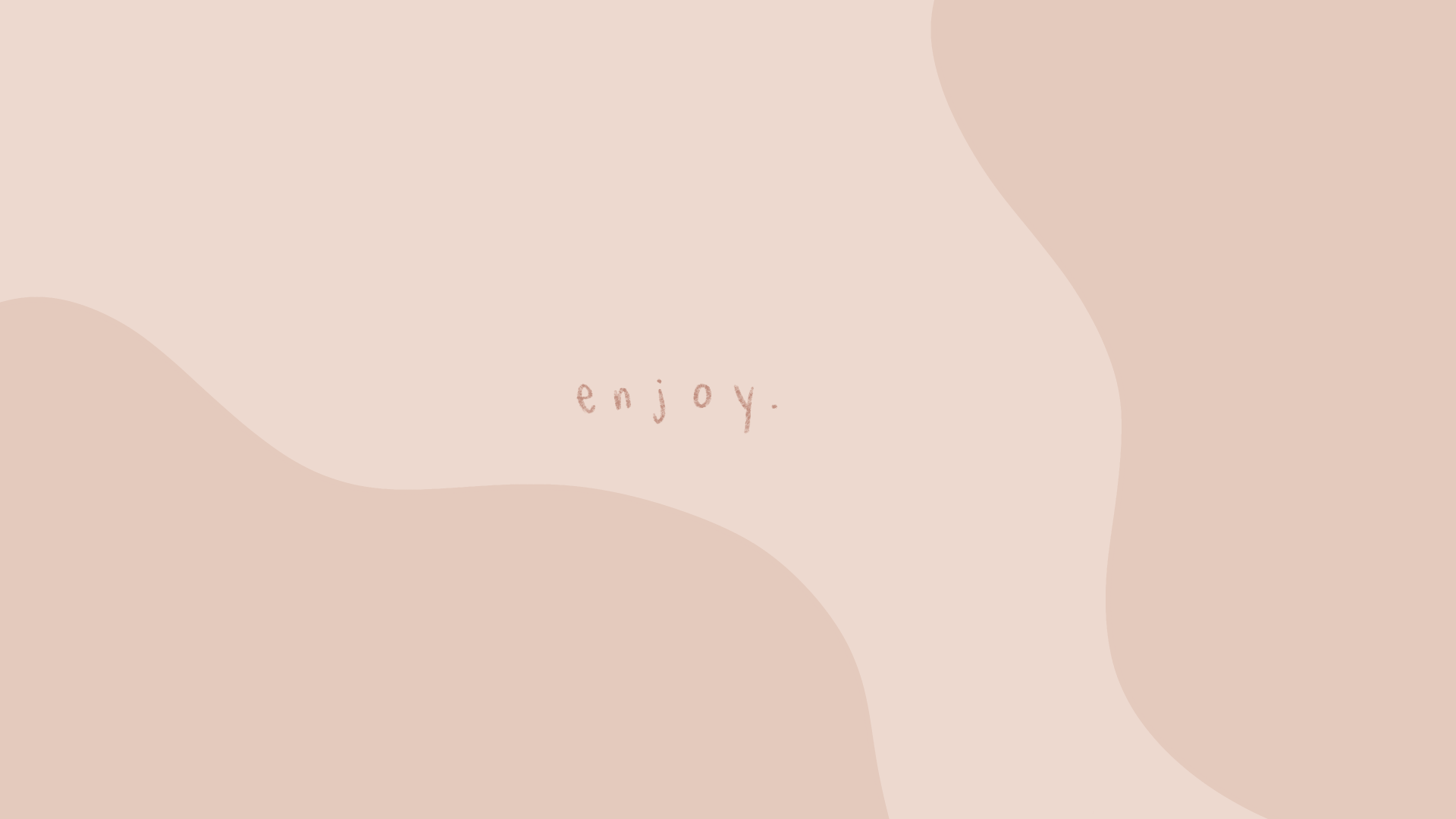 A pink background with the word enjoy written on it - Desktop, laptop, simple