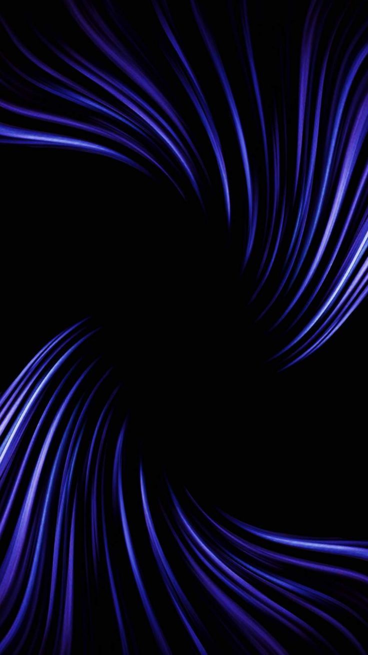 A blue spiral pattern on black background - Indigo