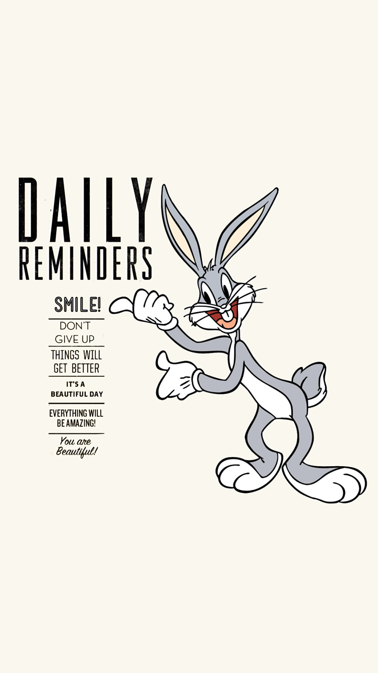 Daily reminders by person - Looney Tunes, Bugs Bunny