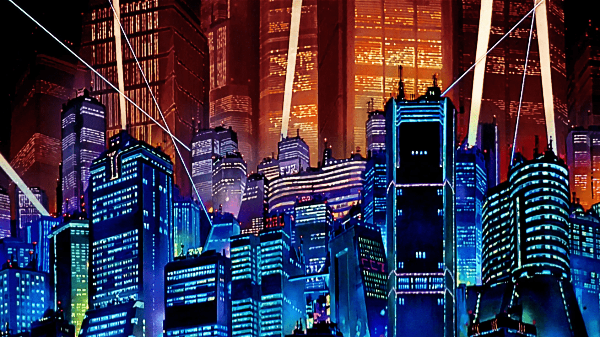 A cityscape at night with a cyberpunk vibe - Tokyo