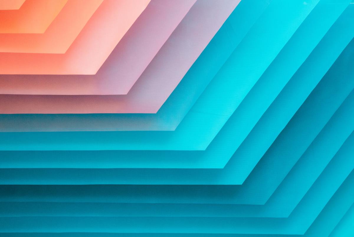 A colorful background of paper cutouts - Desktop, teal, technology, MacBook, pattern, couple, clean, cool, simple, school, warm, iMac, modern, design, colorful, Windows 10