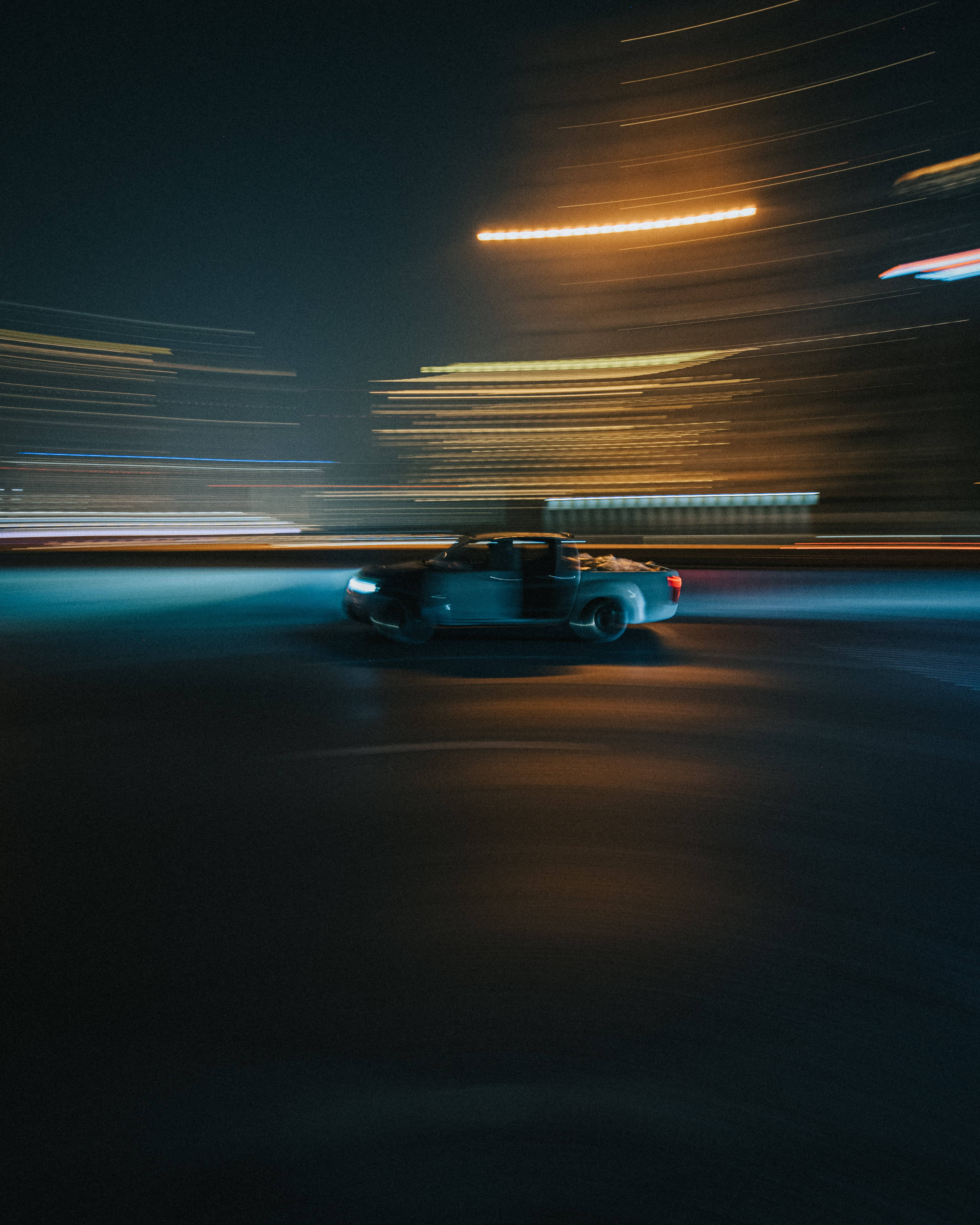 Download Blurry Aesthetic Car In Speed iPhone Wallpaper