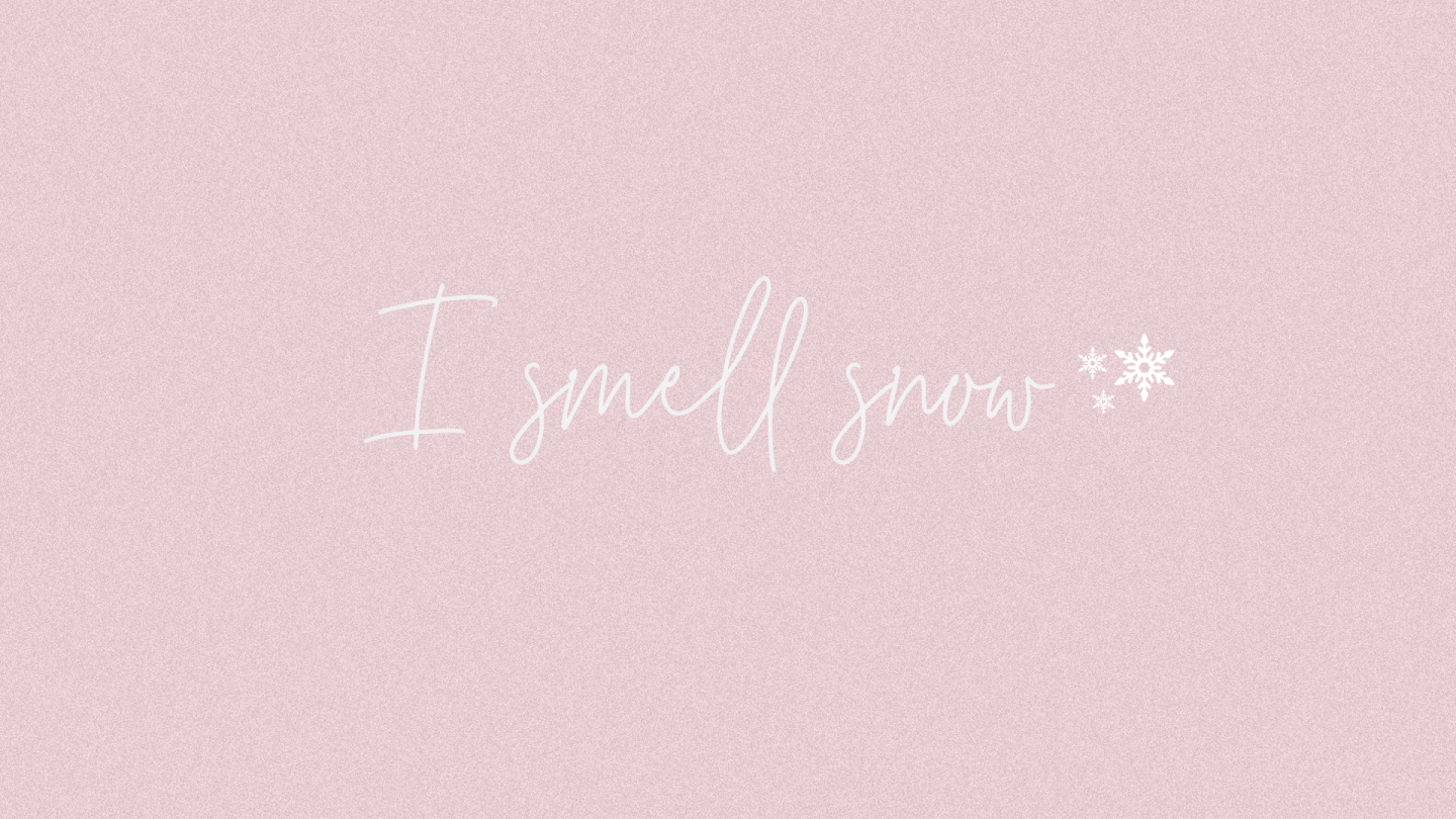 A light pink background with the words 