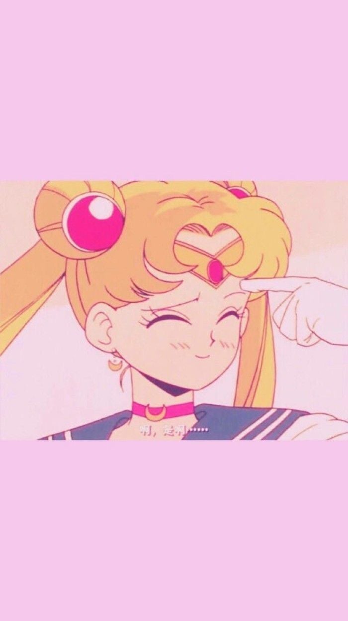 Sailor moon character, pink background, sailor moon wallpaper, pink bow in hair - Sailor Moon