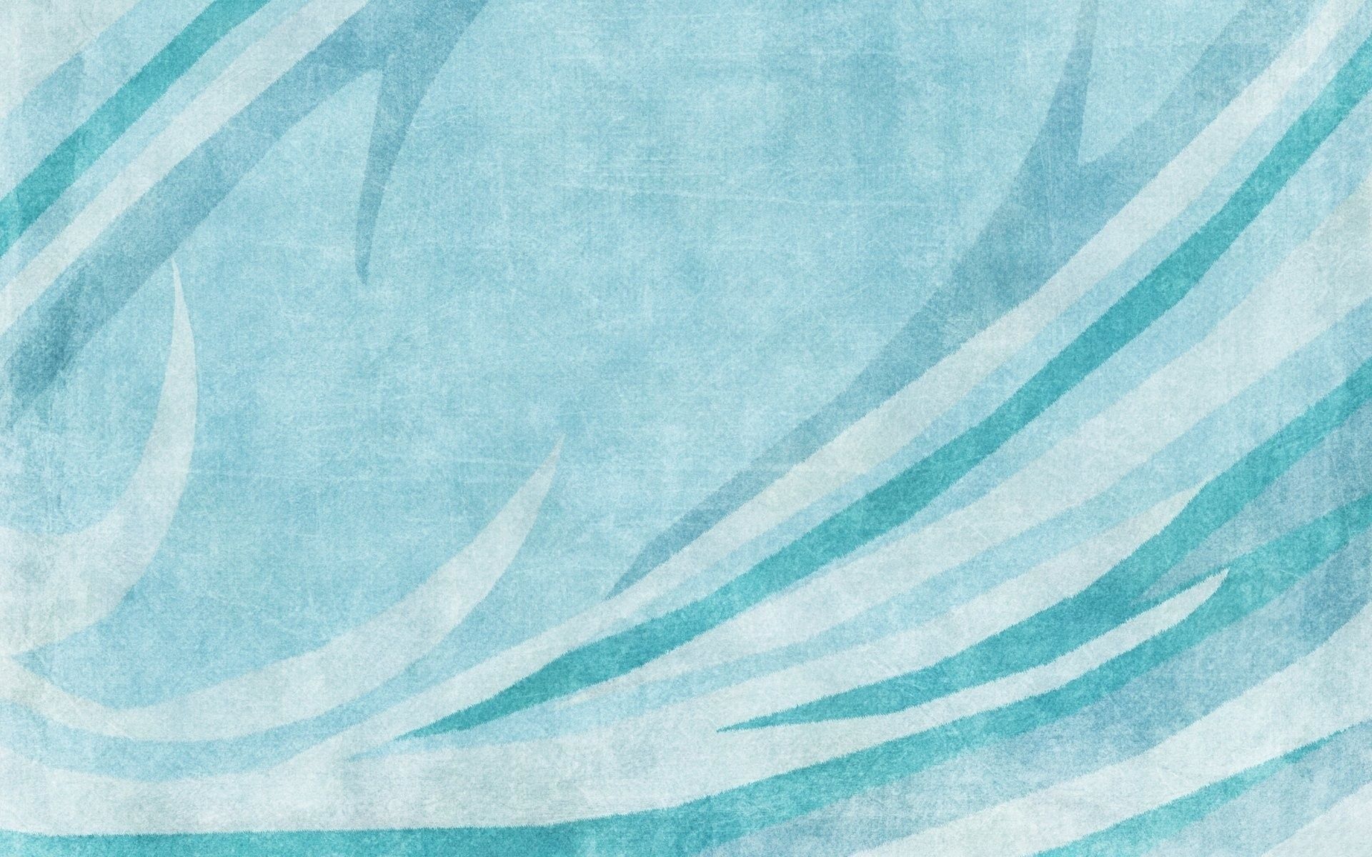 An abstract watercolor painting of flowing lines in shades of blue. - Turquoise