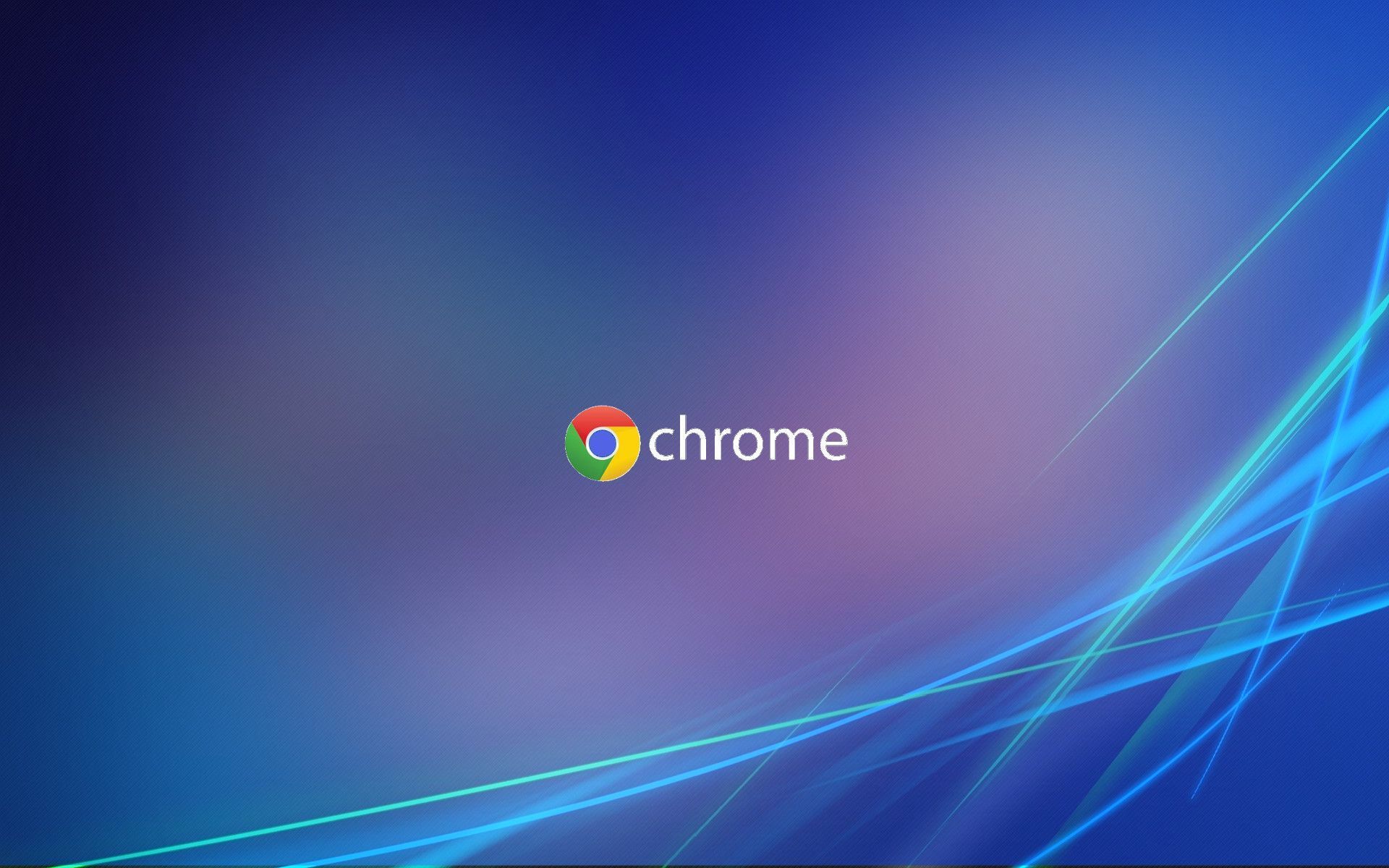 Chrome logo on a blue background - Chromebook