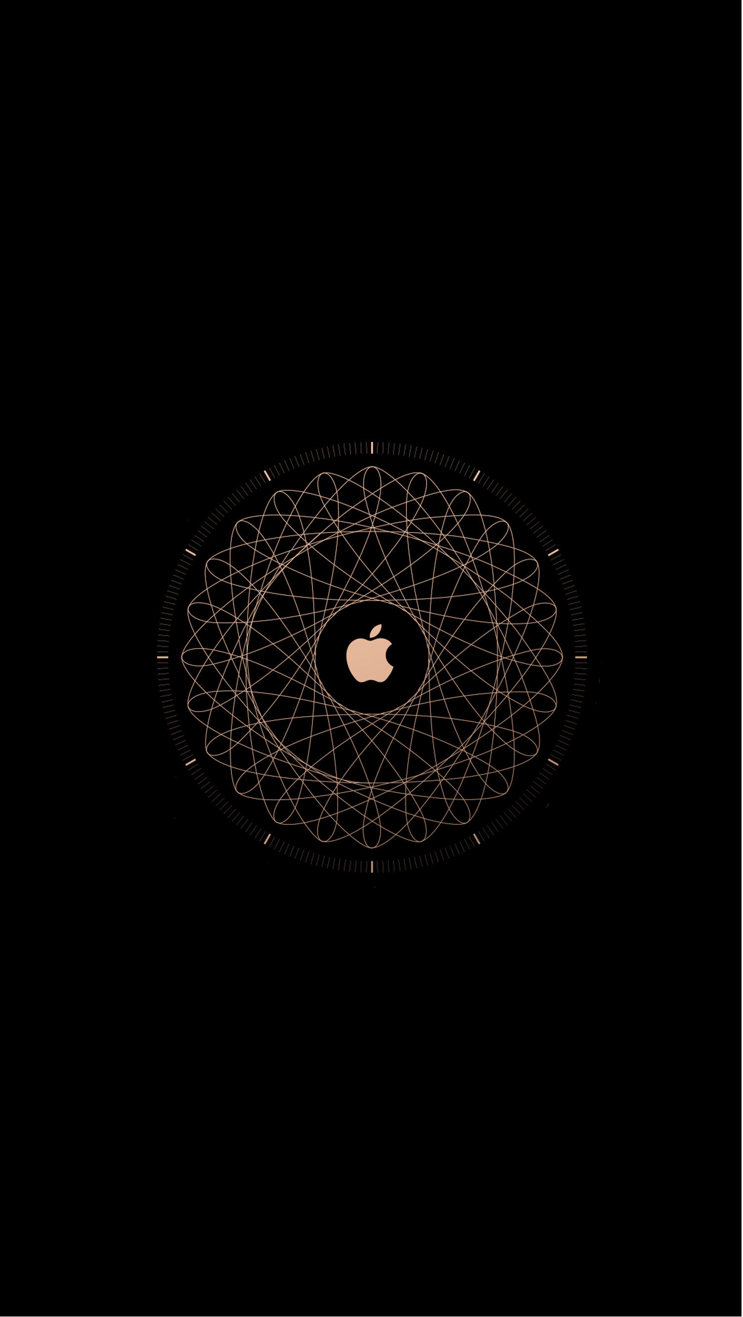 A black background with the apple logo on it - Apple Watch