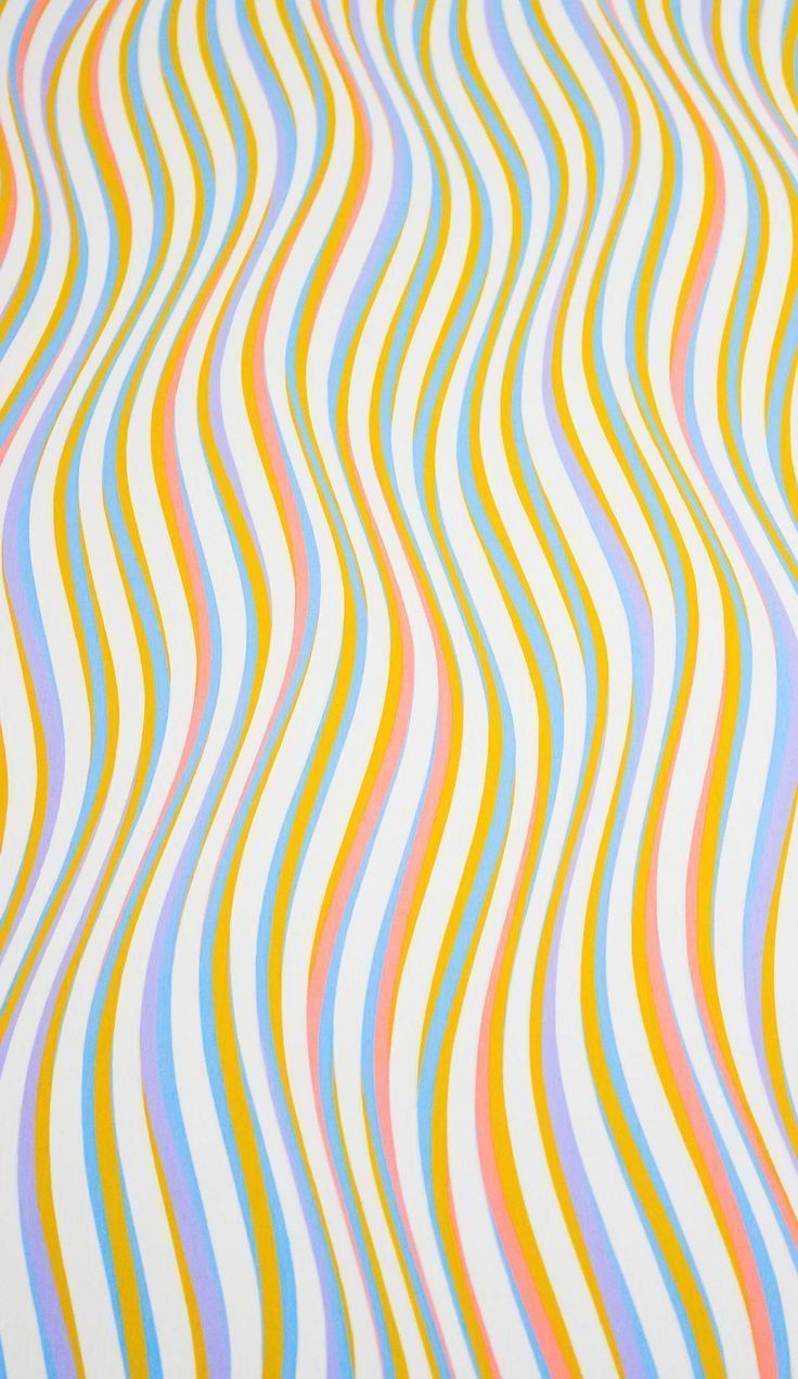 A close up of an abstract painting with colorful stripes - Pattern