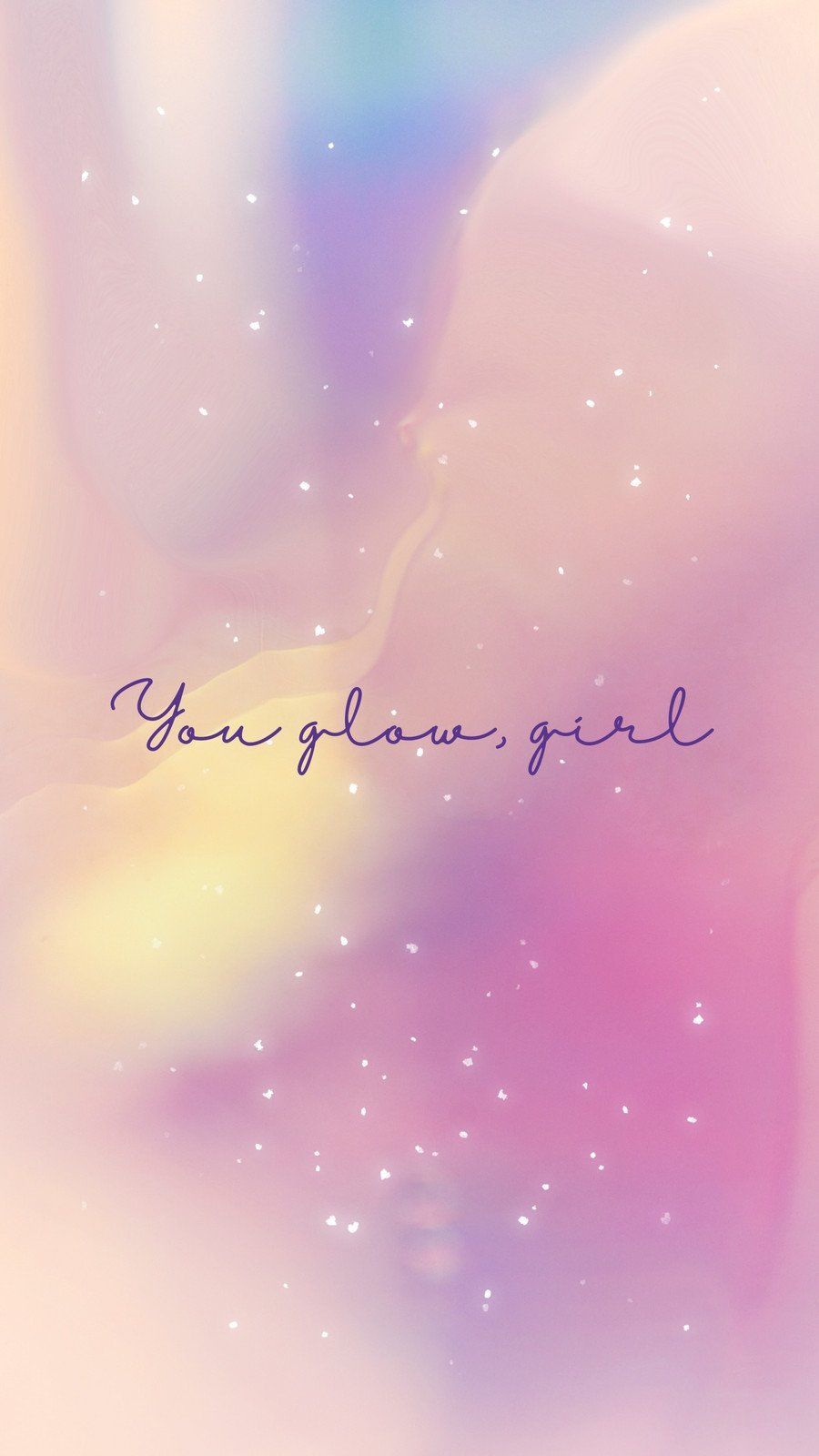 You glow girl wallpaper - Phone, cute, pink phone, pretty, cool