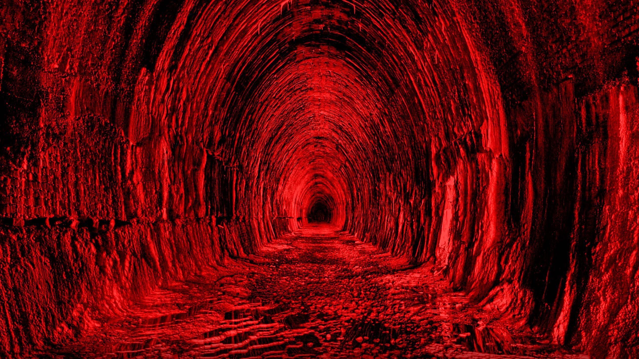 Red Tunnel HD Red Aesthetic Wallpaper