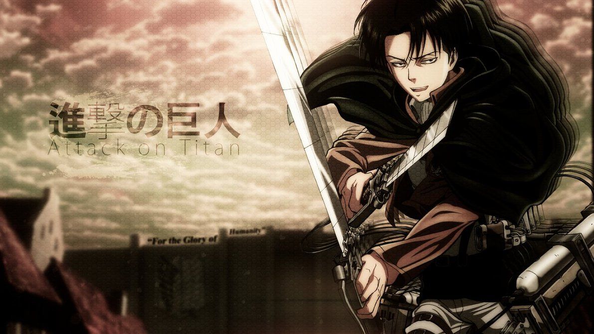 Anime character with sword and a long coat - Attack On Titan