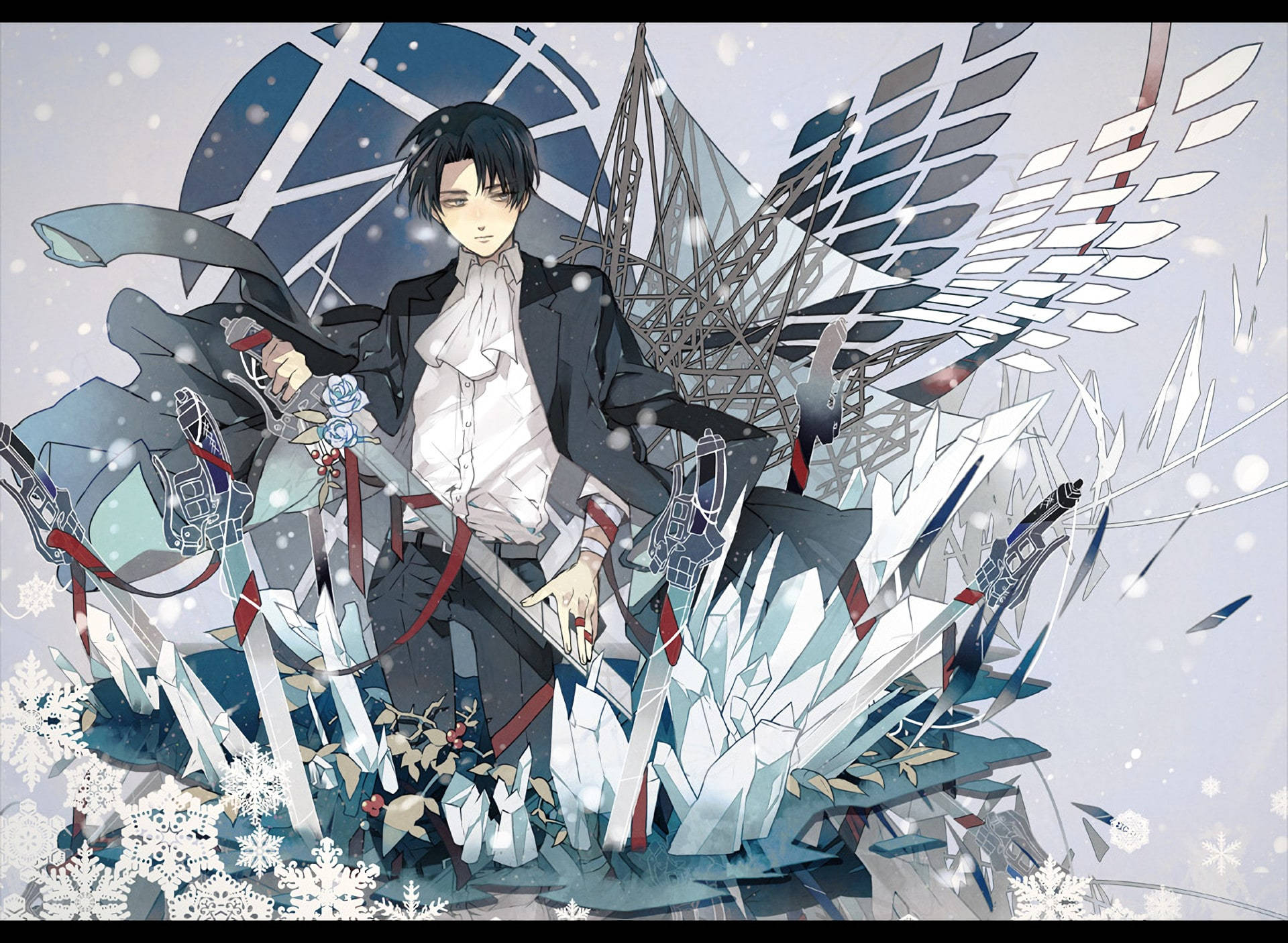 Download Levi Aesthetic Shingeki No Kyojin Poster Wallpaper