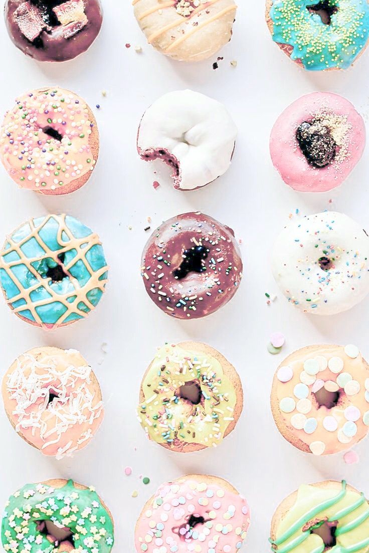 A bunch of donuts are on display - Bakery