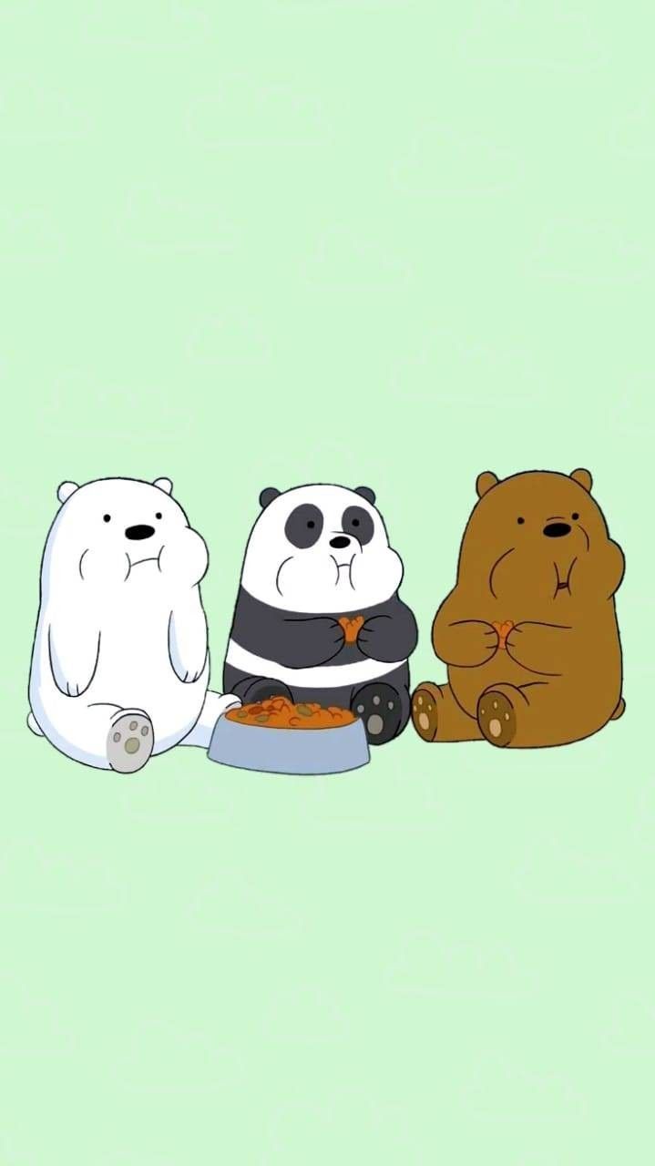 A picture of the three bears from the show We bare bears. - We Bare Bears