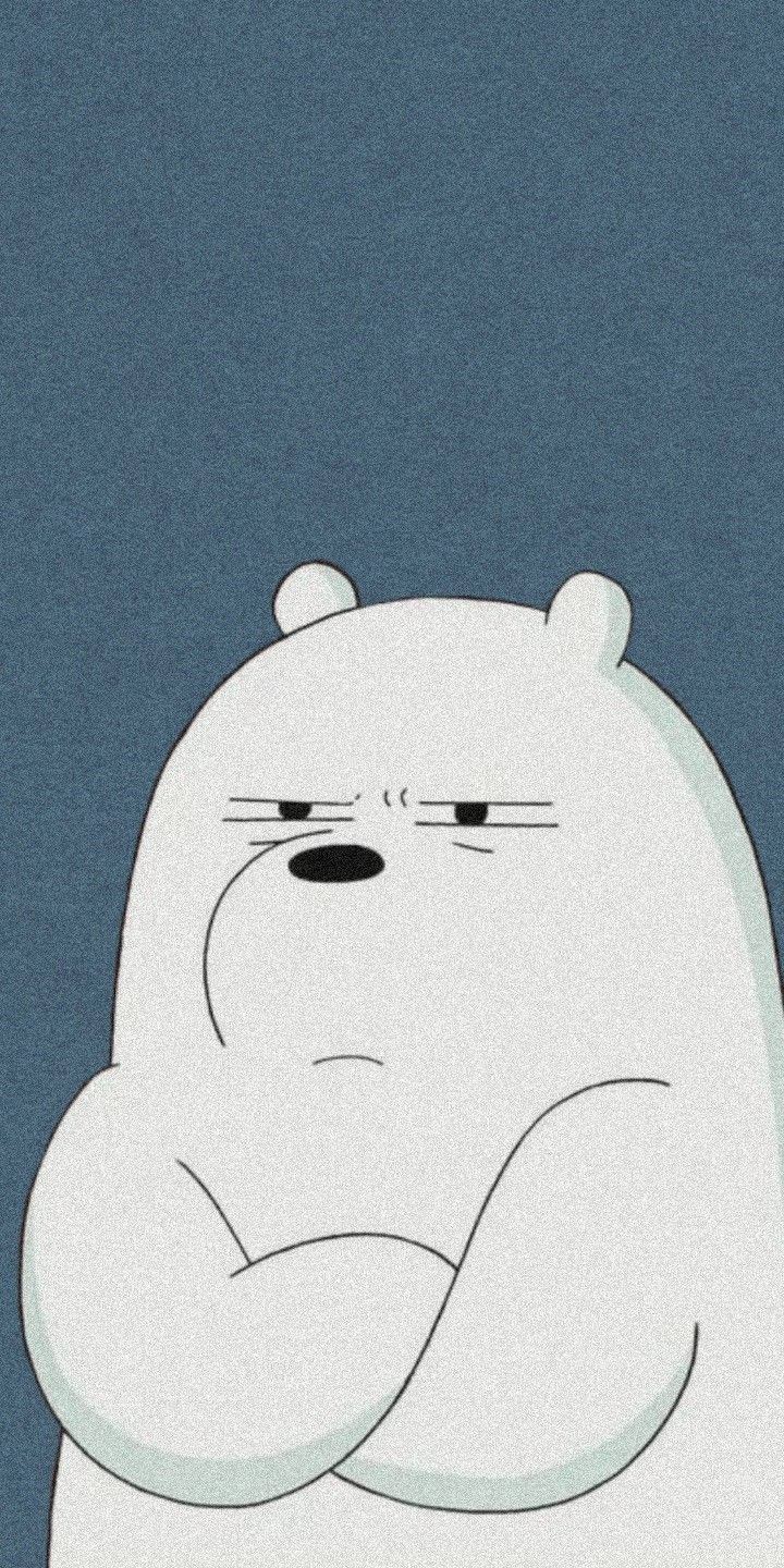 Download Ice Bear We Bare Bears Angry Wallpaper