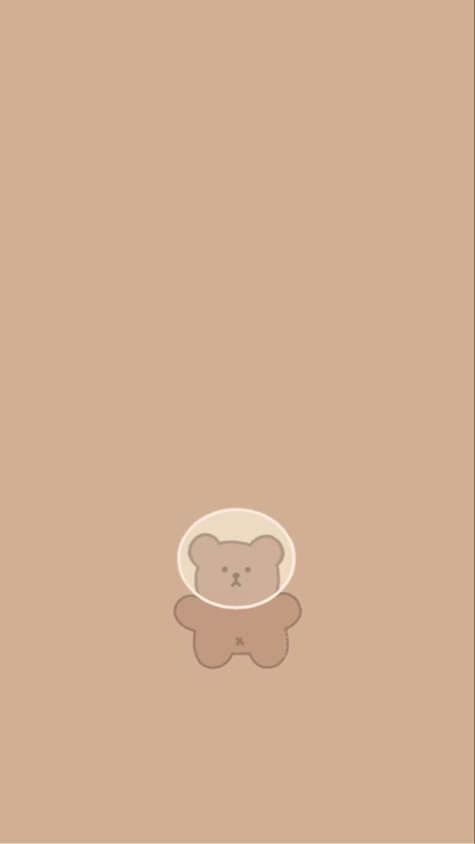A brown bear with a white circle around its head - We Bare Bears