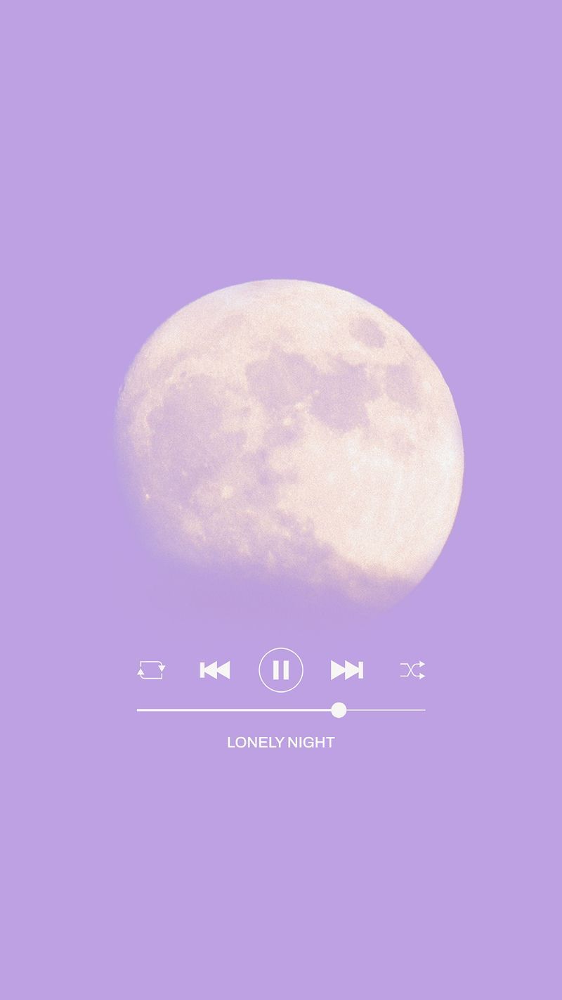 A purple background with the moon in it - Purple