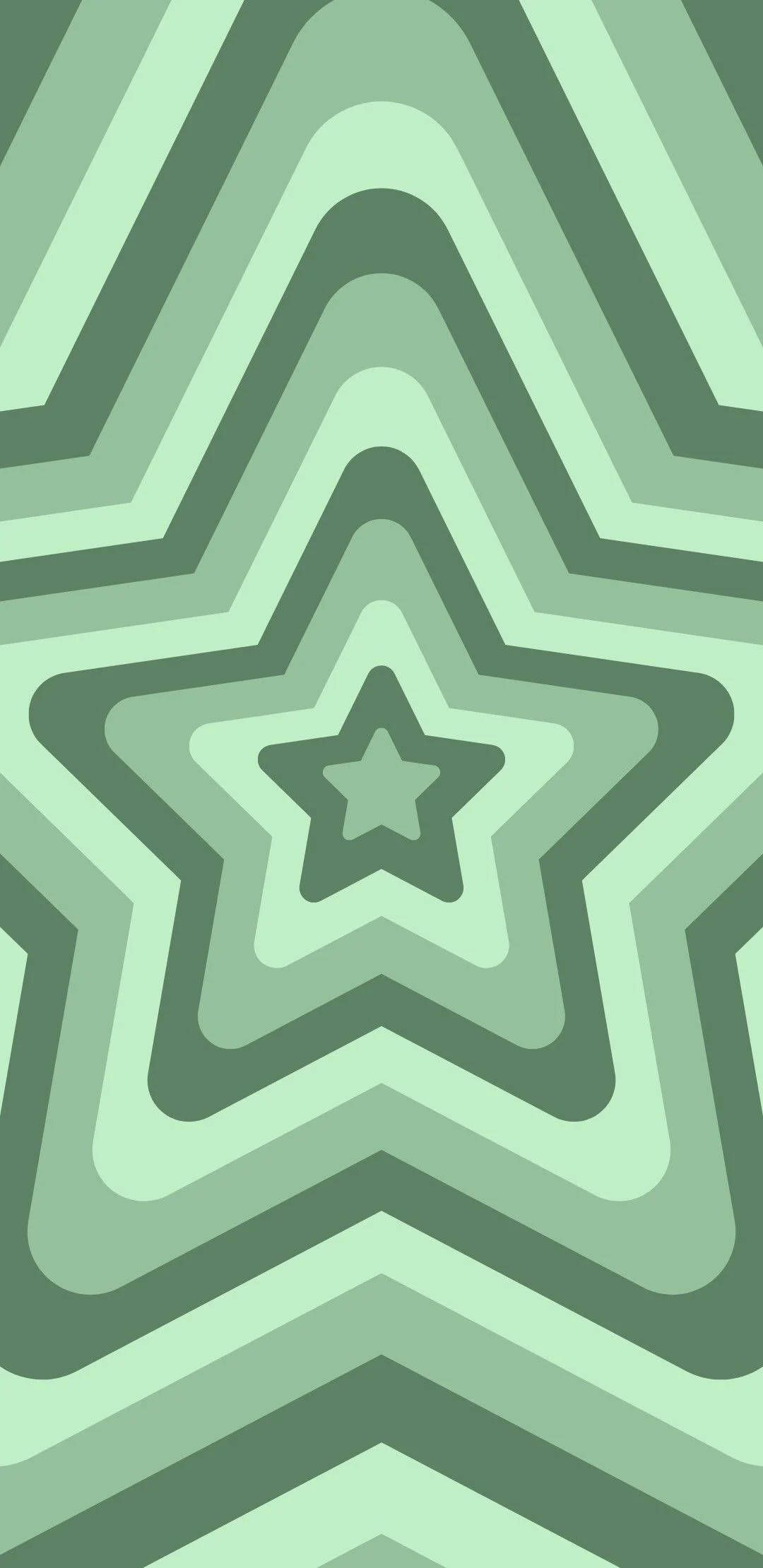 Download Green Star Loop Preppy Pfp Wallpaper