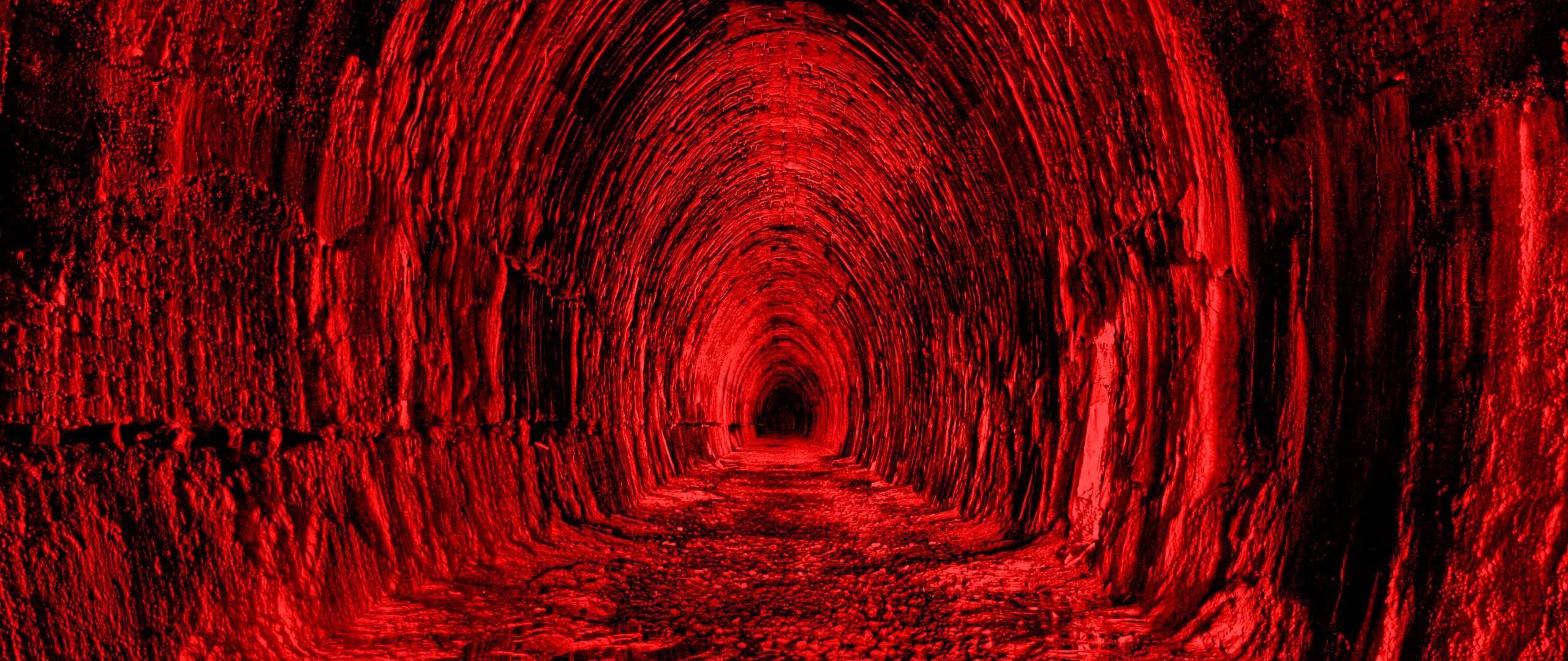 Red Aesthetic Tunnel 2560x1080 Resolution Wallpaper, HD Artist 4K Wallpaper, Image, Photo and Background