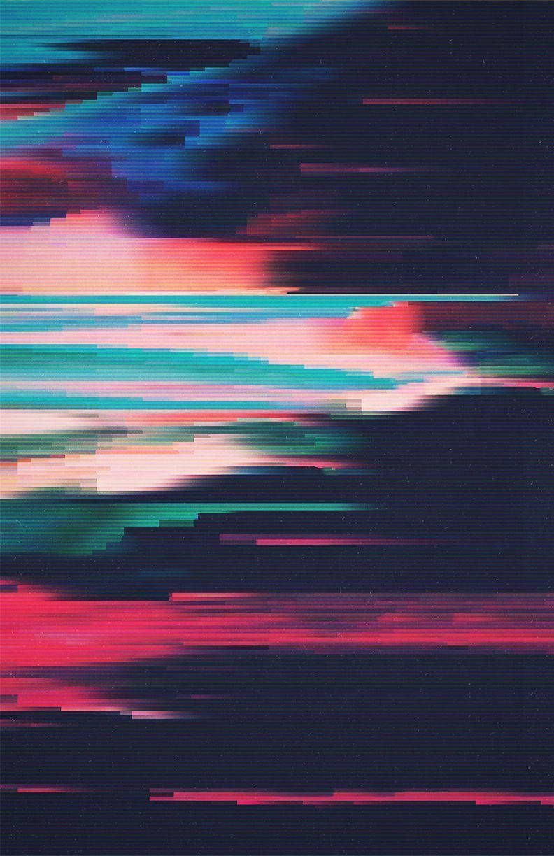 A painting of the sky with different colors - Glitch