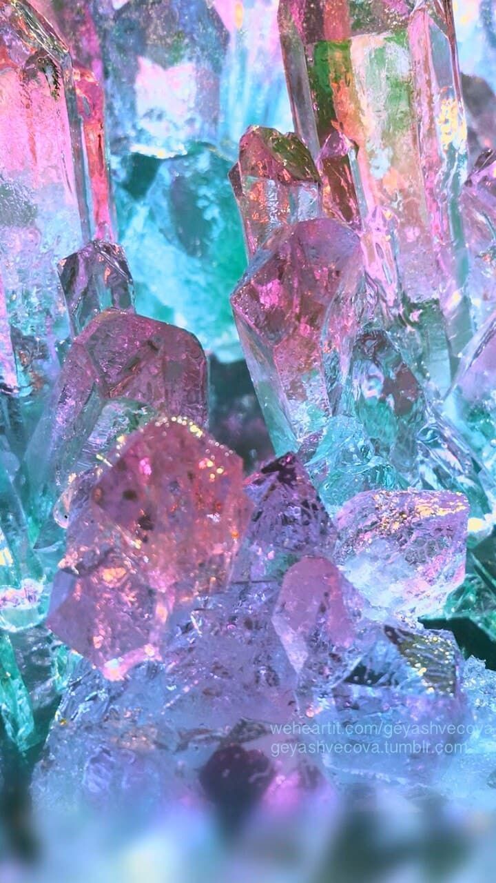 A collection of colorful crystals - Diamond