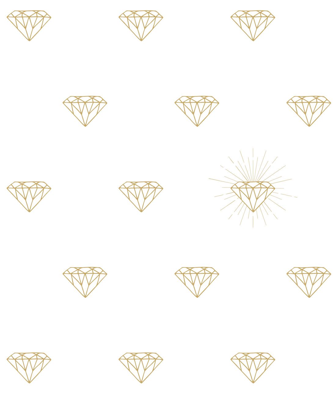 Gold Diamonds Wallpaper, Minimal White Wallpaper