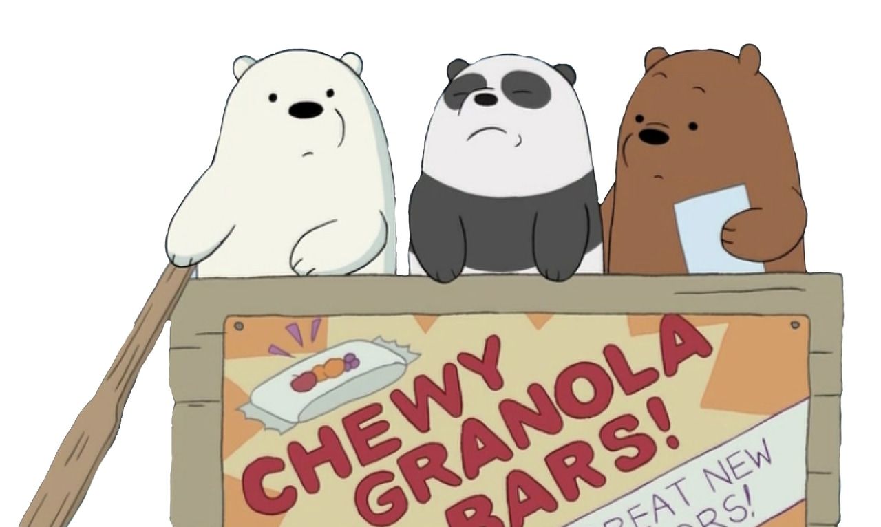 We Bare Bears are the stars of a new cereal commercial. - We Bare Bears