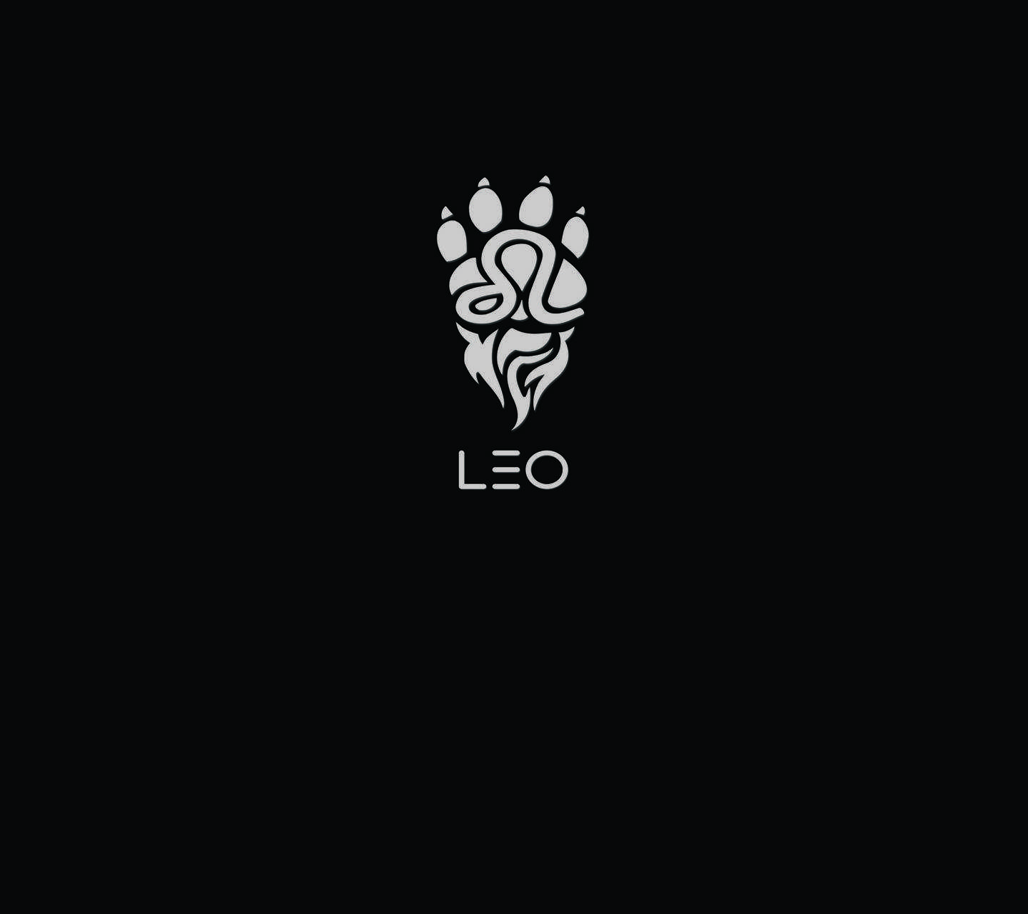 A Leo logo with a lion paw and flames - Leo