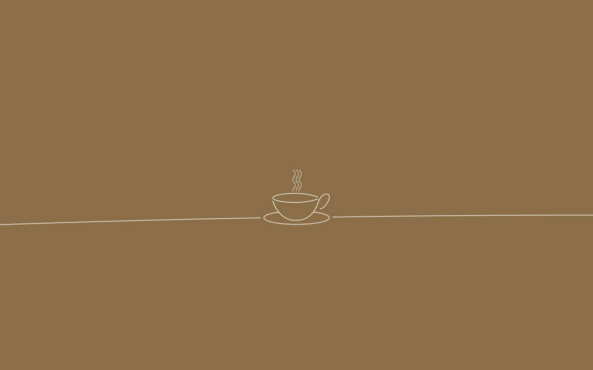 A cup of coffee on the table - Minimalist