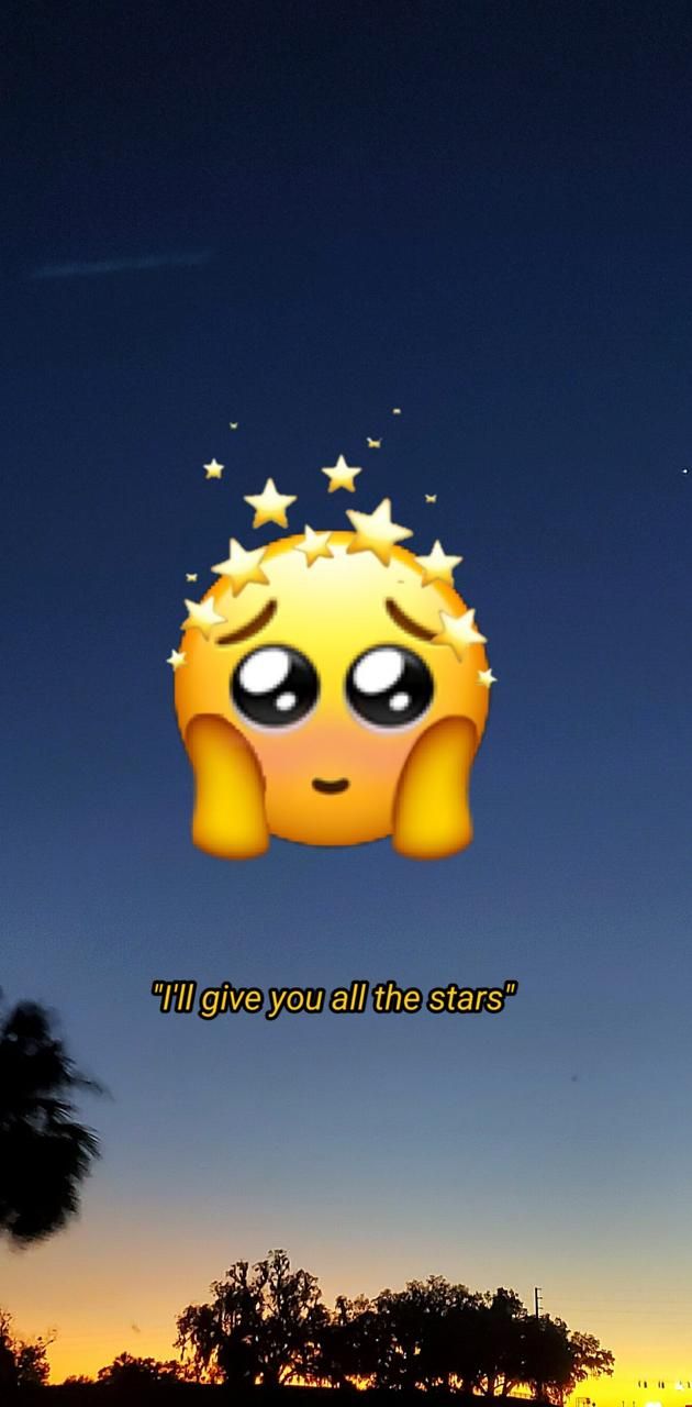 Emoji stars wallpaper