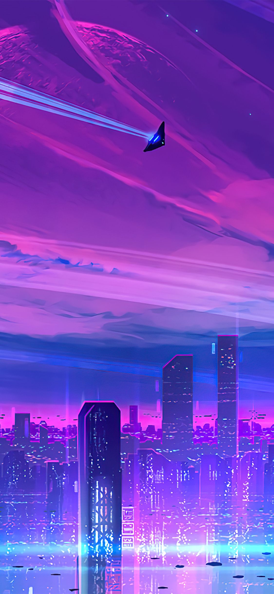 A Neon City iPhone XS, iPhone iPhone X HD 4k Wallpaper, Image, Background, Photo and Picture