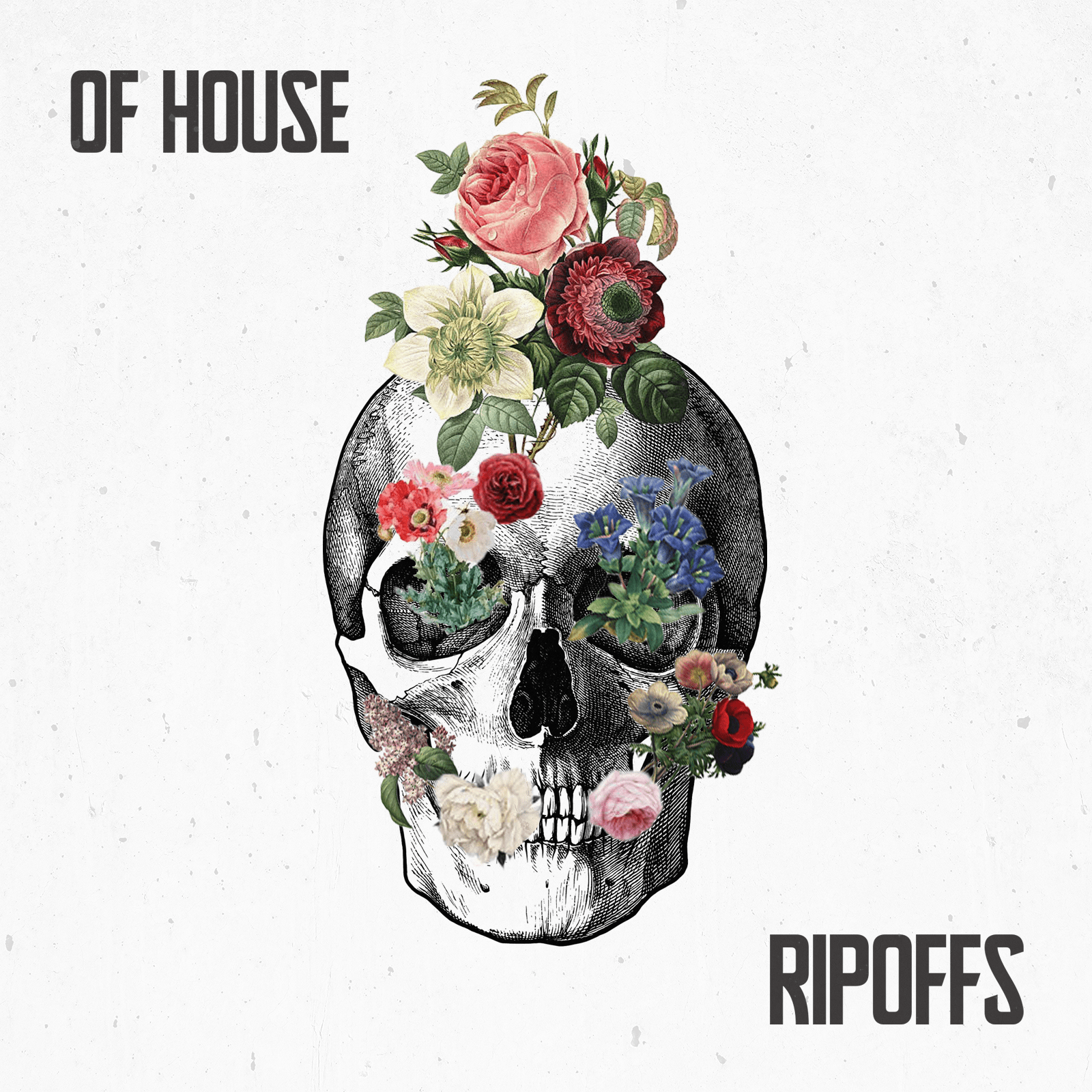 A skull with flowers on it is shown on the cover of Of House's album 