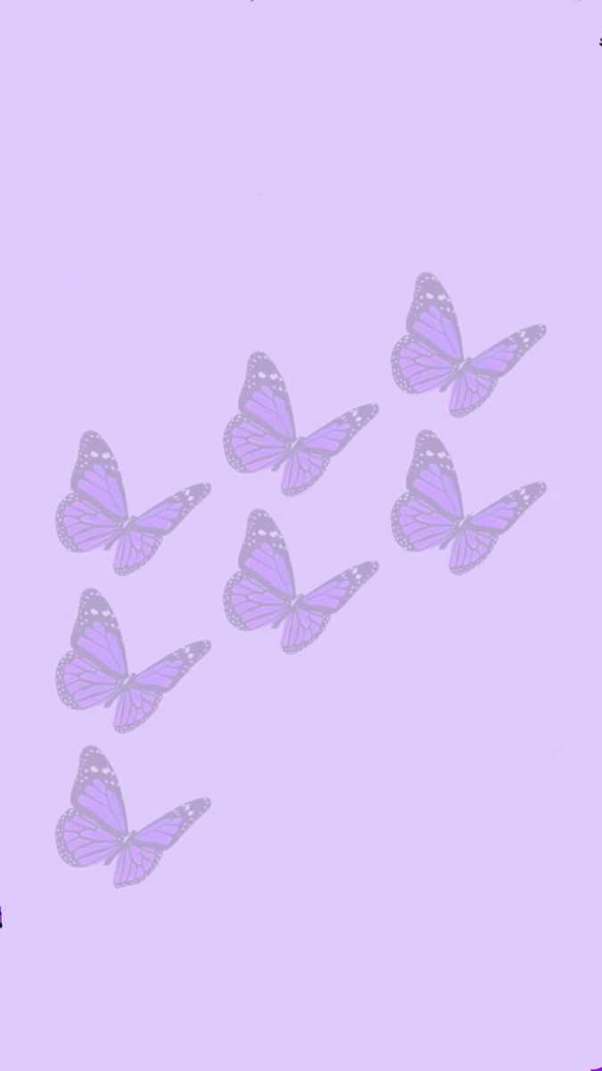 A group of butterflies flying in the sky - Light purple, pastel purple