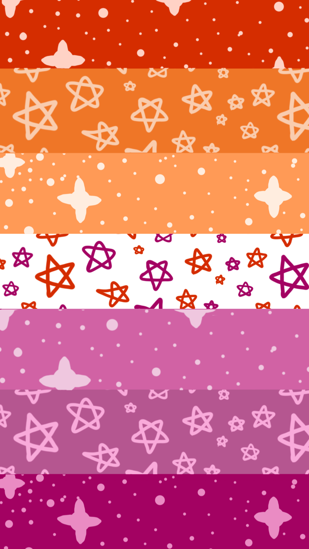 A set of four colorful backgrounds with stars. - Lesbian