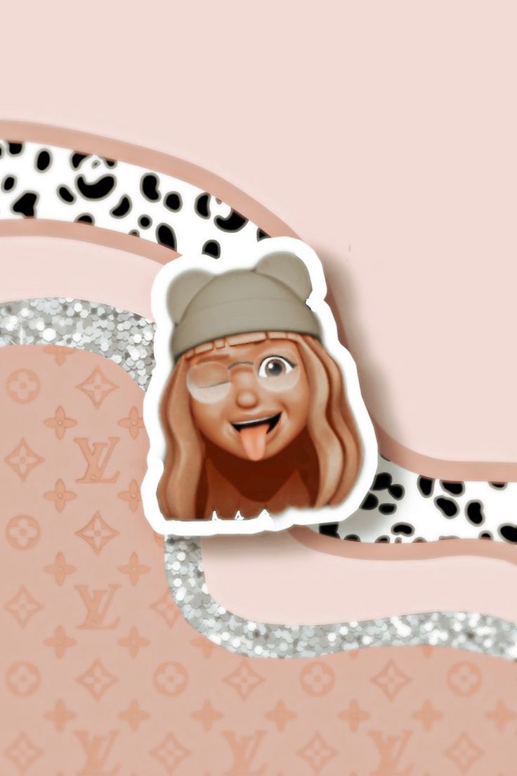 A sticker of an emoji with the words louis vuitton - Toca Boca