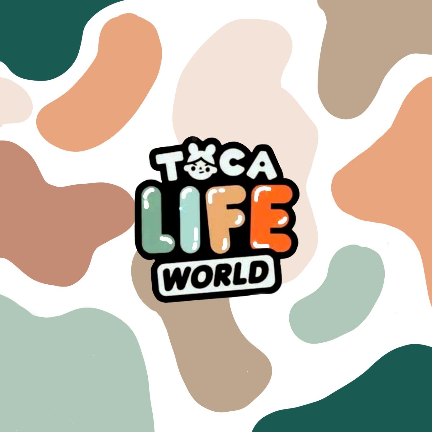 A logo for tcaca life world - Toca Boca