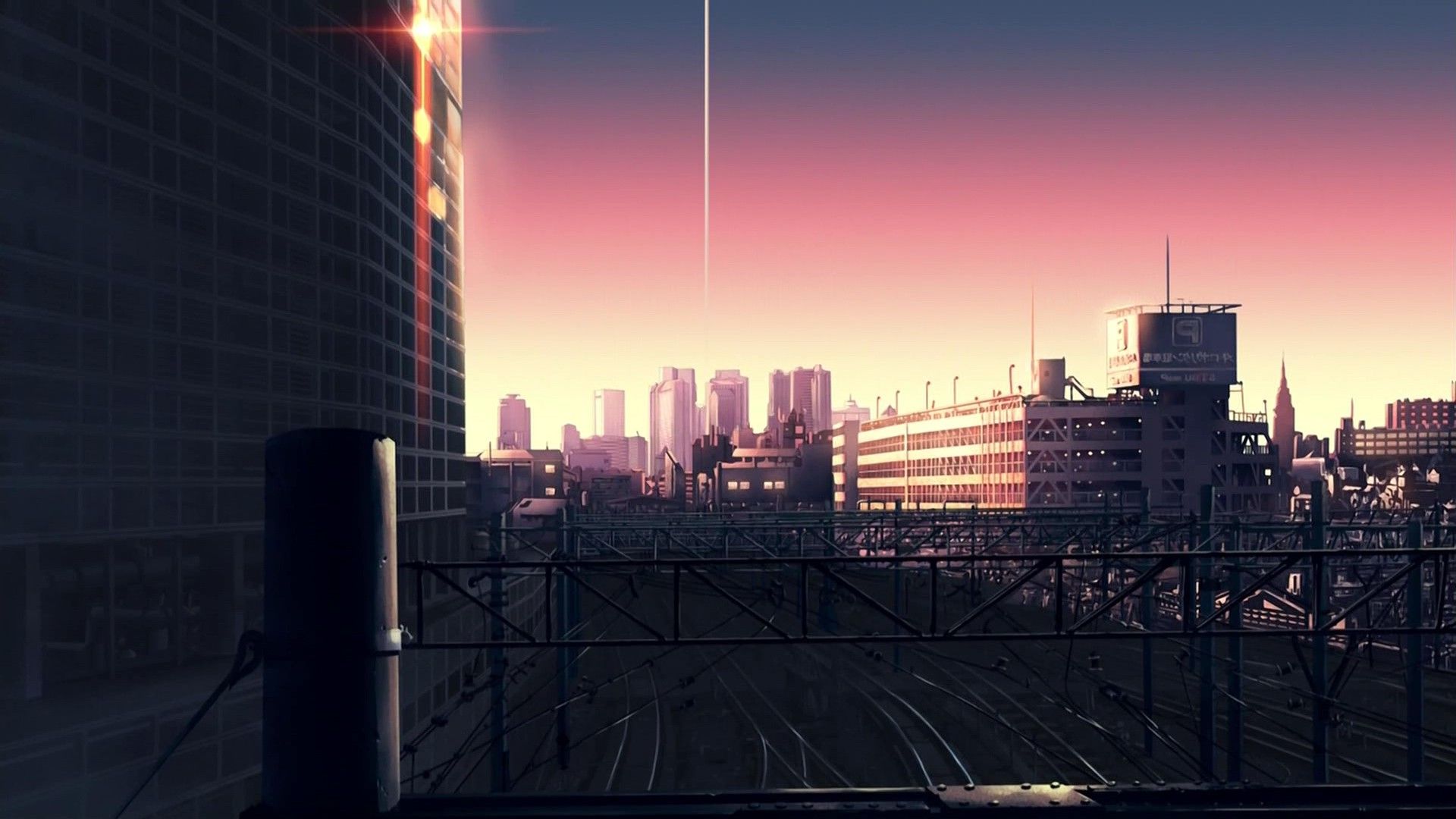 Aesthetic anime city wallpaper 1920x1080 for android 4.0 - Anime sunset