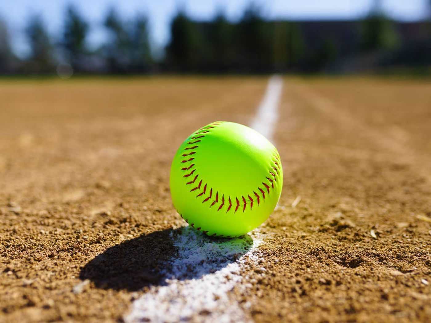 A softball on the field - Softball