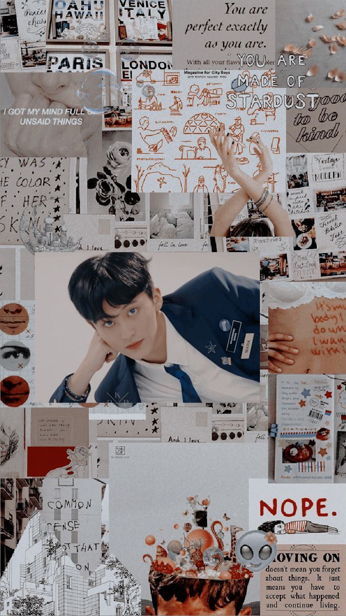 This is a collage of my Bias, TXT Soobin - NCT