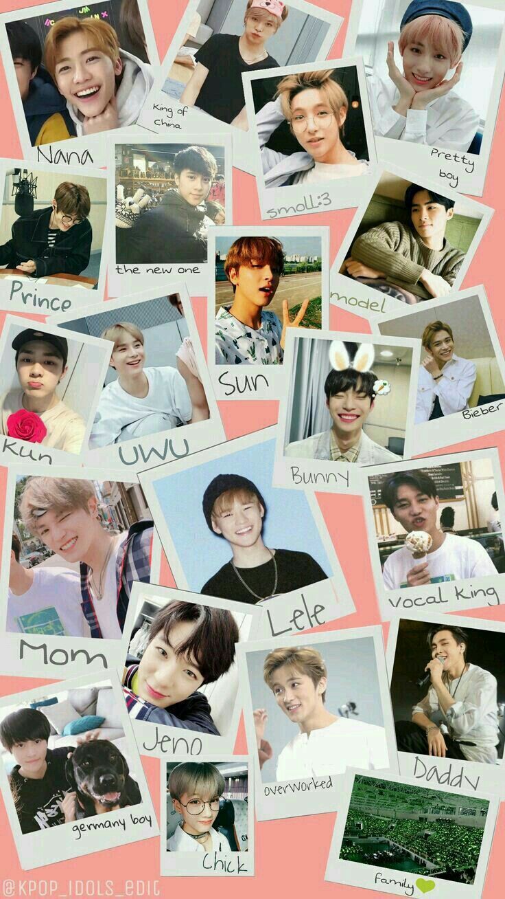 Collage of all the members of bts - NCT