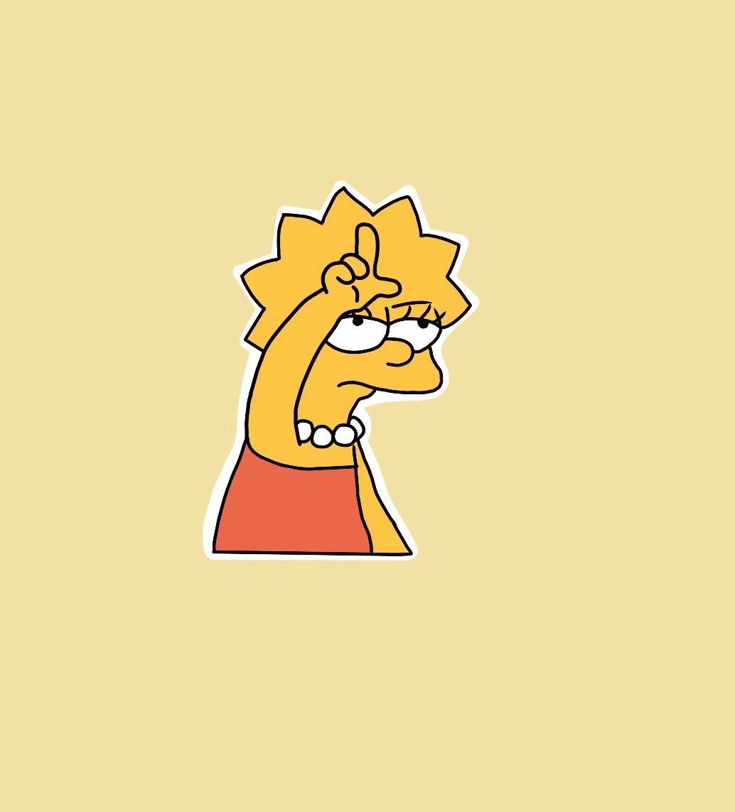 Lisa Simpson Loser Sticker/ Simpson Sticker/ Lisa Simpson