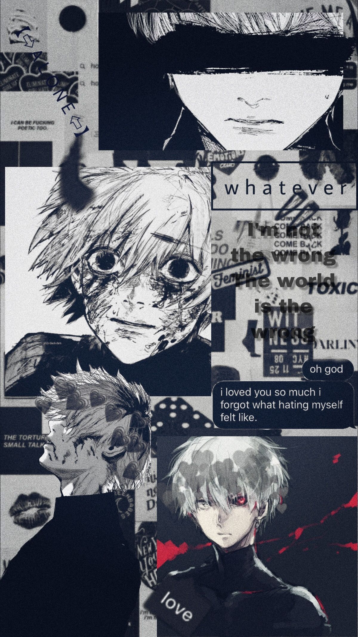 Tokyo Ghoul Phone Wallpaper by me! Let me know in the comments below if you want me to make a wallpaper of another anime! - Tokyo Ghoul