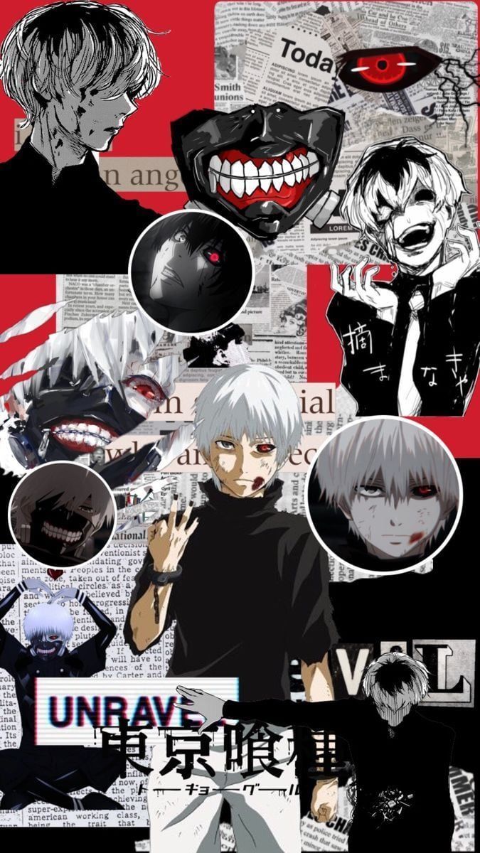 Tokyo Ghoul Collage Wallpaper