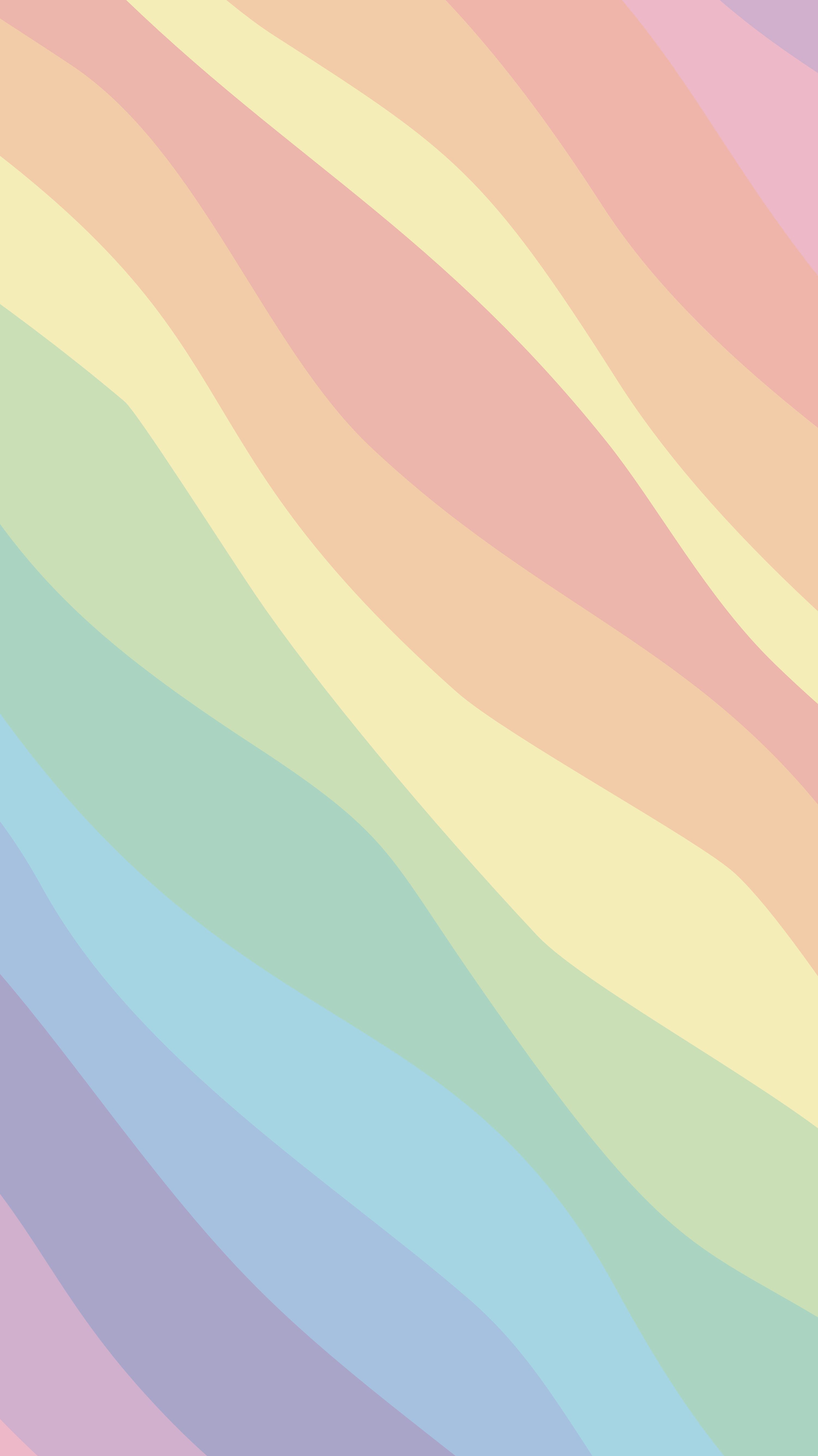 Phone Wallpaper. 'Rainbow Pastel wave'. Rainbow wallpaper iphone, Rainbow wallpaper, Pastel iphone wallpaper