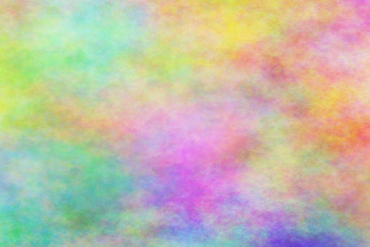 A colorful background with some clouds in it - Pastel rainbow